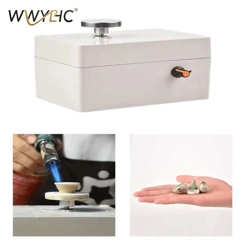 220V Mini Pottery Wheel - Fingertip Clay Shaping Machine, Home DIY Ceramic Making Tool, Teaching & Crafting Equipment