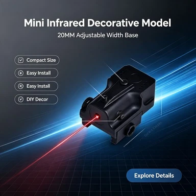 Hobby Craft Mini Infrared Lighting Ornament Universal 20MM Adjustable Width DIY Assembly Decor Component