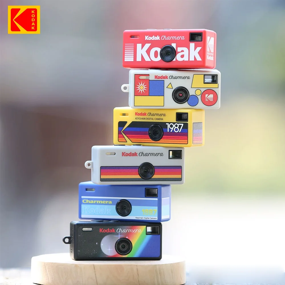 

Mini Digital Camera Kodak Charmera Keychain 35MM/F2.4 Digital Camera 1987 with Flash 6 Colors Random Color Camera For Gift ﻿