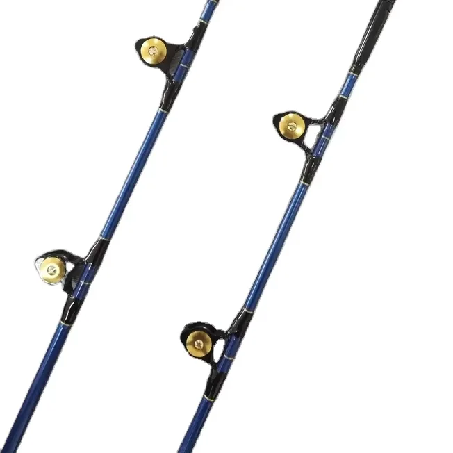 1.65m1.8m الثقيلة 20-40lb 30-50lb الزجاج الصيد رود أعماق البحار المياه المالحة قارب قضيب مع مقعد بكرة الألومنيوم #1