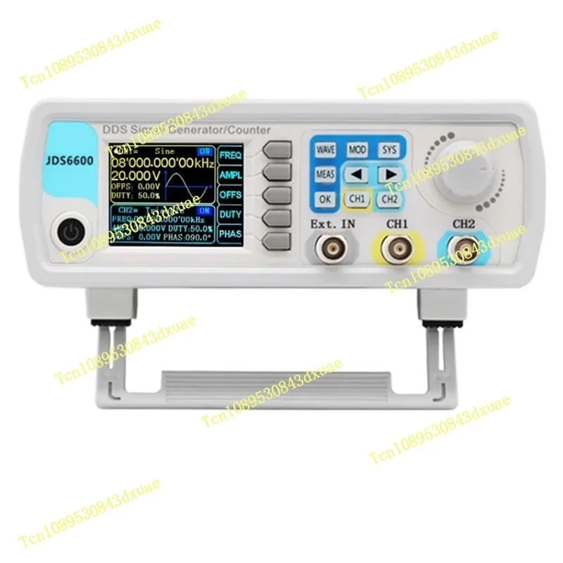 

JDS6600 15MHz Dual/2-Channel DDS Signal Generator Signal Source Frequency Meter Function Arbitrary Waveform Generator Counter
