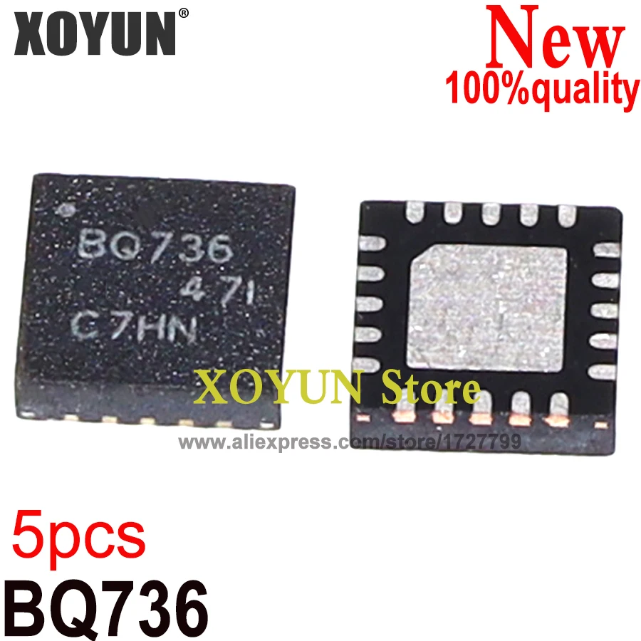 

(5piece)100% New BQ24736RGRR BQ24736 BQ736 QFN-20 Chipset