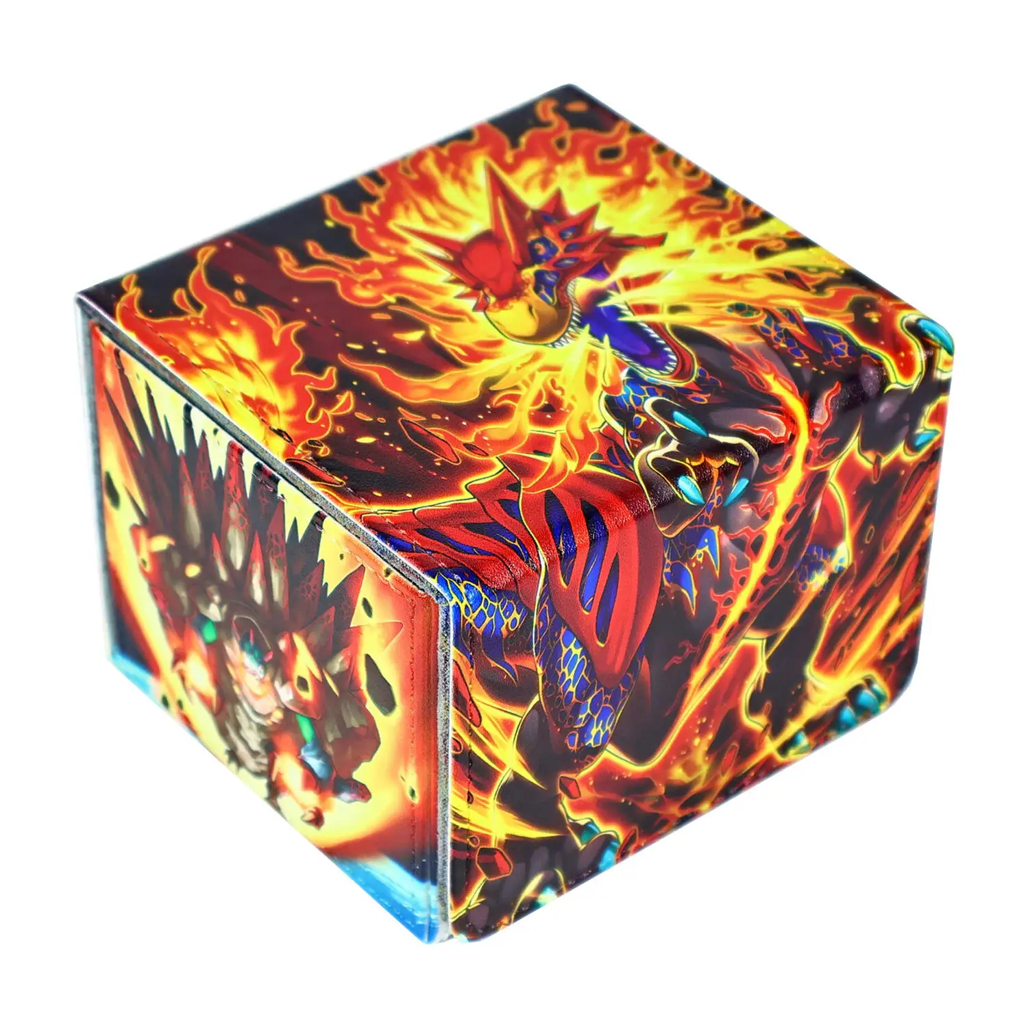 

Ю-Ги-Оо своими руками собственного производства! Коробка для хранения карт Destroyersaurus Ygo, кожаная коробка для хранения карт высокого класса, подарочные игрушки