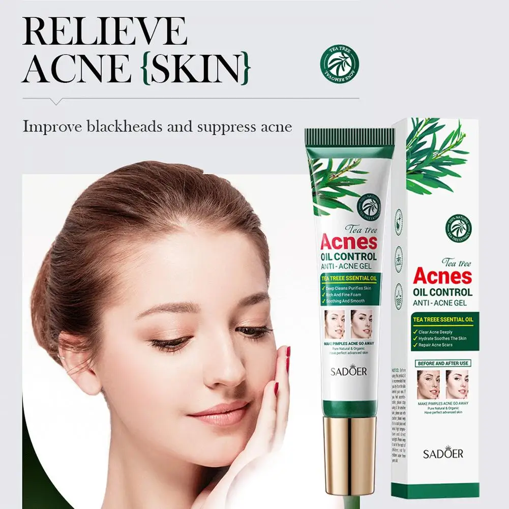 20g Acne Removal CreamsTea Tree Gel Moisturizing Face Products Treatment Care Cream Acne Facial Cream Skin Anti I1Q9