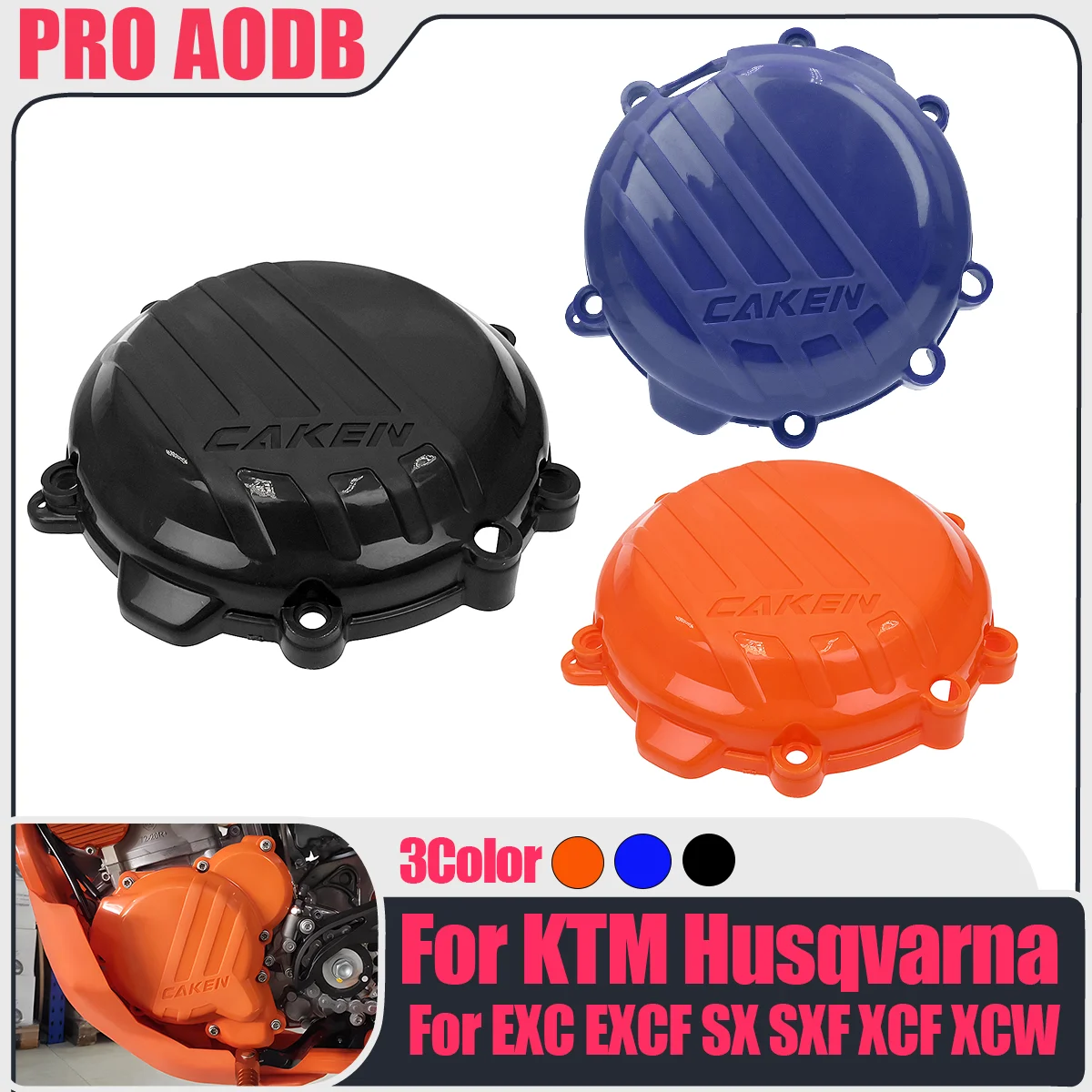 

For Husqvarna Motorcycle TE250 TE300 TC250 TE250i TE300i EXC Engine Clutch Guard Water Pump Cover Ignition Protector 2017-2023
