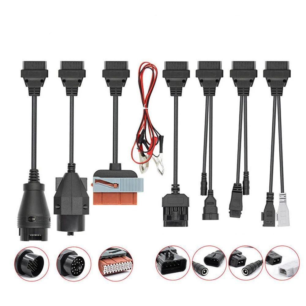 tcs-cdp用-フルセット-8個入り-車用ケーブルアダプター-obd-to-obd2-8-in-1-旧車用