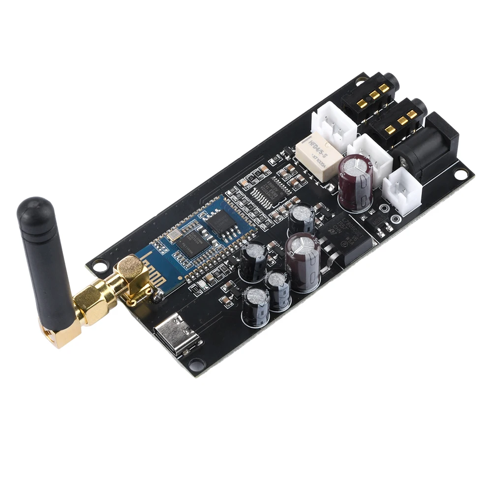 Bluetooth 5.1 Bezstratna płytka dekodowania QCC3034 PCM5102A Moduł DAC Audio Decoders Moduł Obsługa modułu APTX APTX-HD SBC AAC