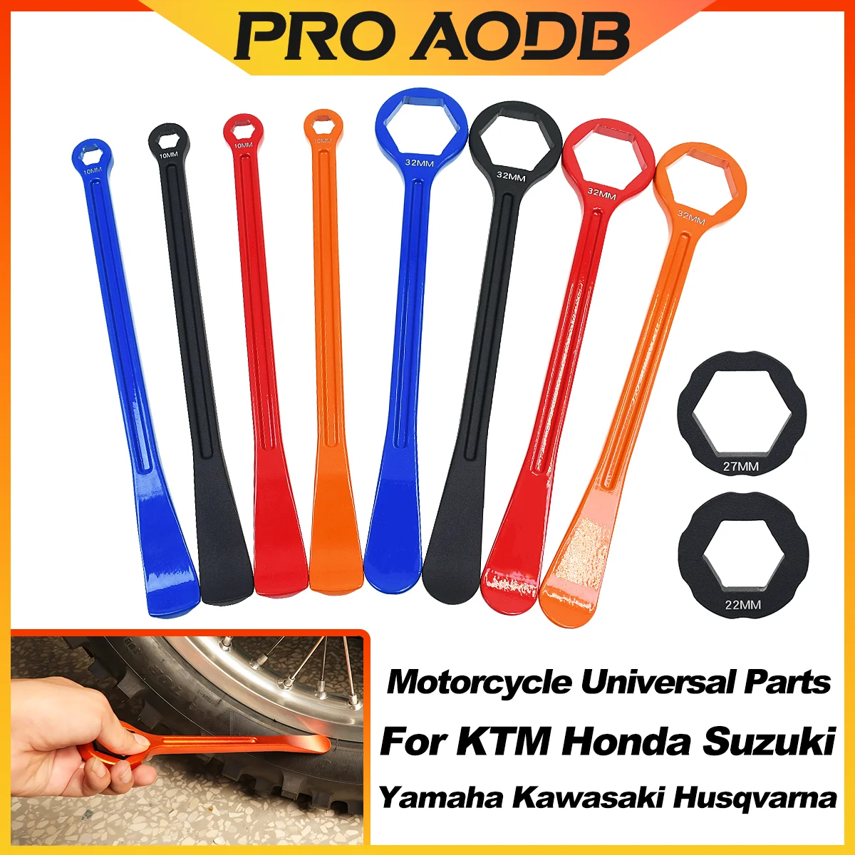 

Motorcycle CNC Tyre Tire Repair Lever Wrench Tool For KTM Honda Yamaha Kawasaki Suzuki Husqvarna SHERCO Beta Universal Parts