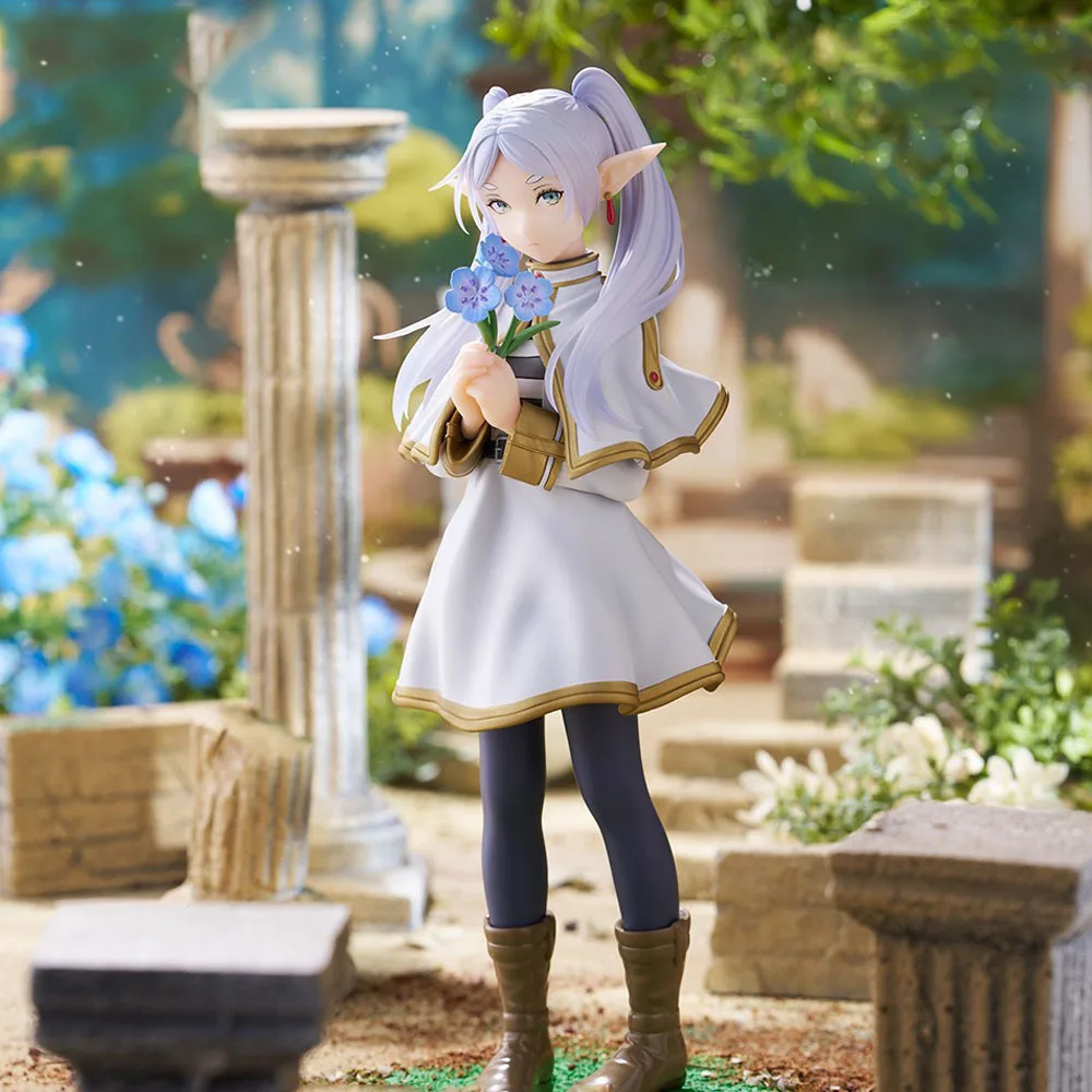 

Frieren Beyond Journeys End Noodle Stopper Figure Flower Holding Seated Collectible Desk Decor Birthday Gift for Anime Fans