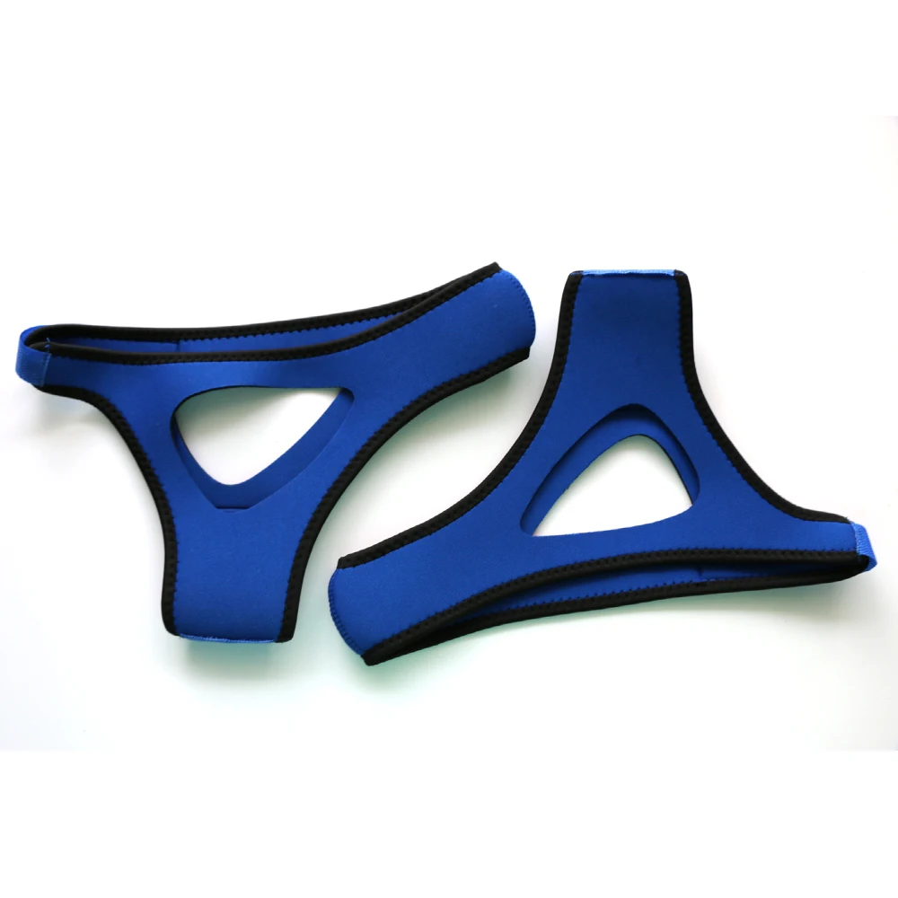 1pc Blue anti-Snoring Chin Strips Neoprene Stop Snoring Jaw Belt  Bruxism Support Strap for Health Sleeping Care Blue