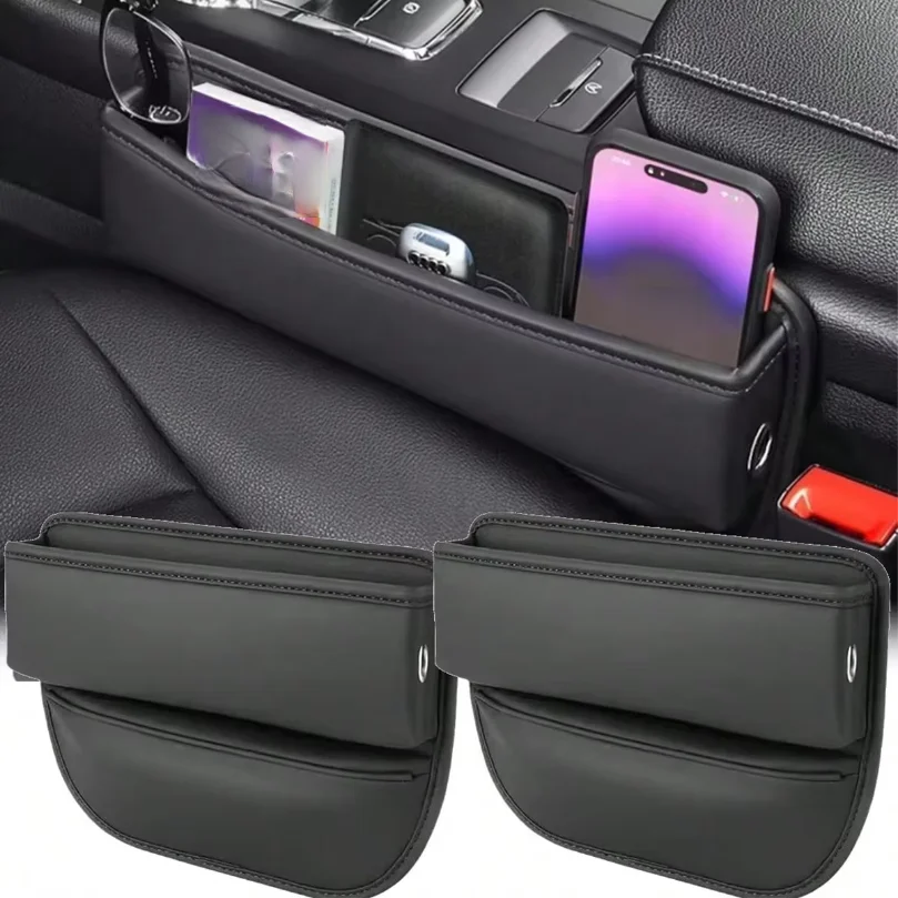Car Seat Gap Filling Material, Car Seat Leather Storage Box, Cup Holder, Adjustable Seat Storage Box
