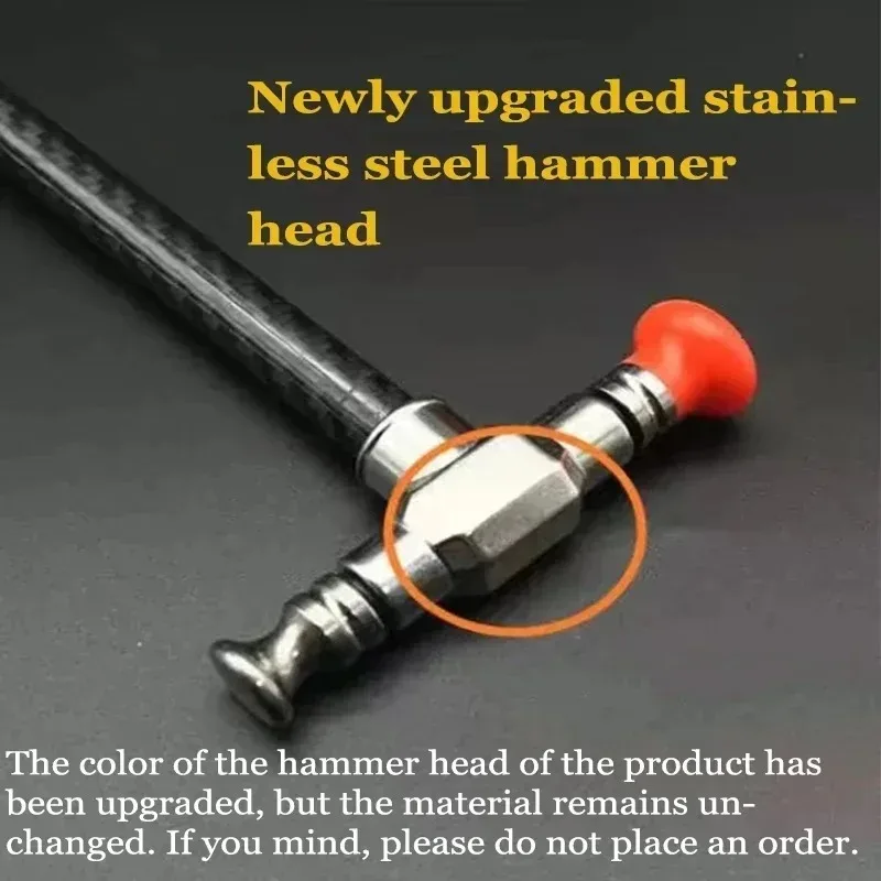 مطرقة إصلاح دنت السيارة، مطرقة تسوية قرع، أداة إصلاح قابلة للاستبدال من ألياف الكربون والفولاذ المقاوم للصدأ #1