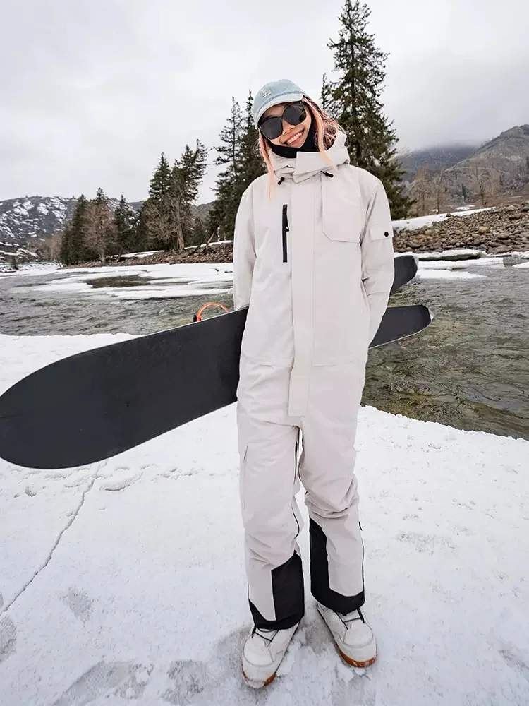 Airpose-traje de esquí de una pieza para hombre y mujer, ropa de trabajo impermeable y transpirable para Snowboard, pantalones, chaqueta de esquí,