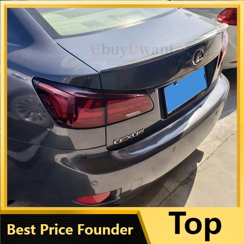 

For LEXUS IS 2006-2012 FRP MATT BLACK /REAL CARBON FIBER Car Tail Wing Decoration Rear Trunk Spoiler For LEXUS IS250 IS300 IS350