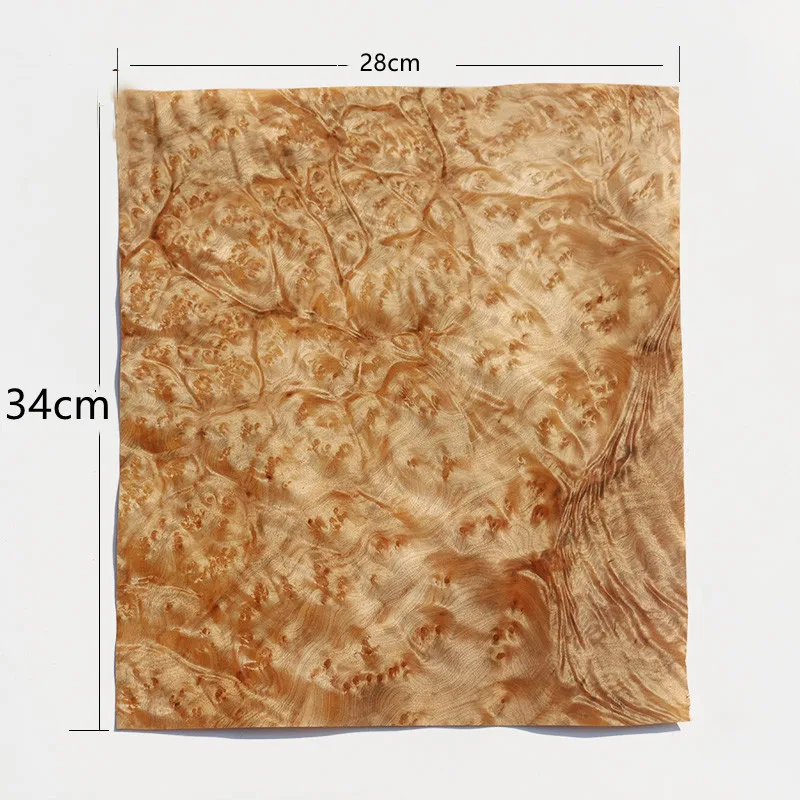 Natural Burl Wood Veneer Handmade DIY Wood Box Refurbished Decorative Gift Jewelry Box Skin Panel 0.2mm Thin Veneer Furniture