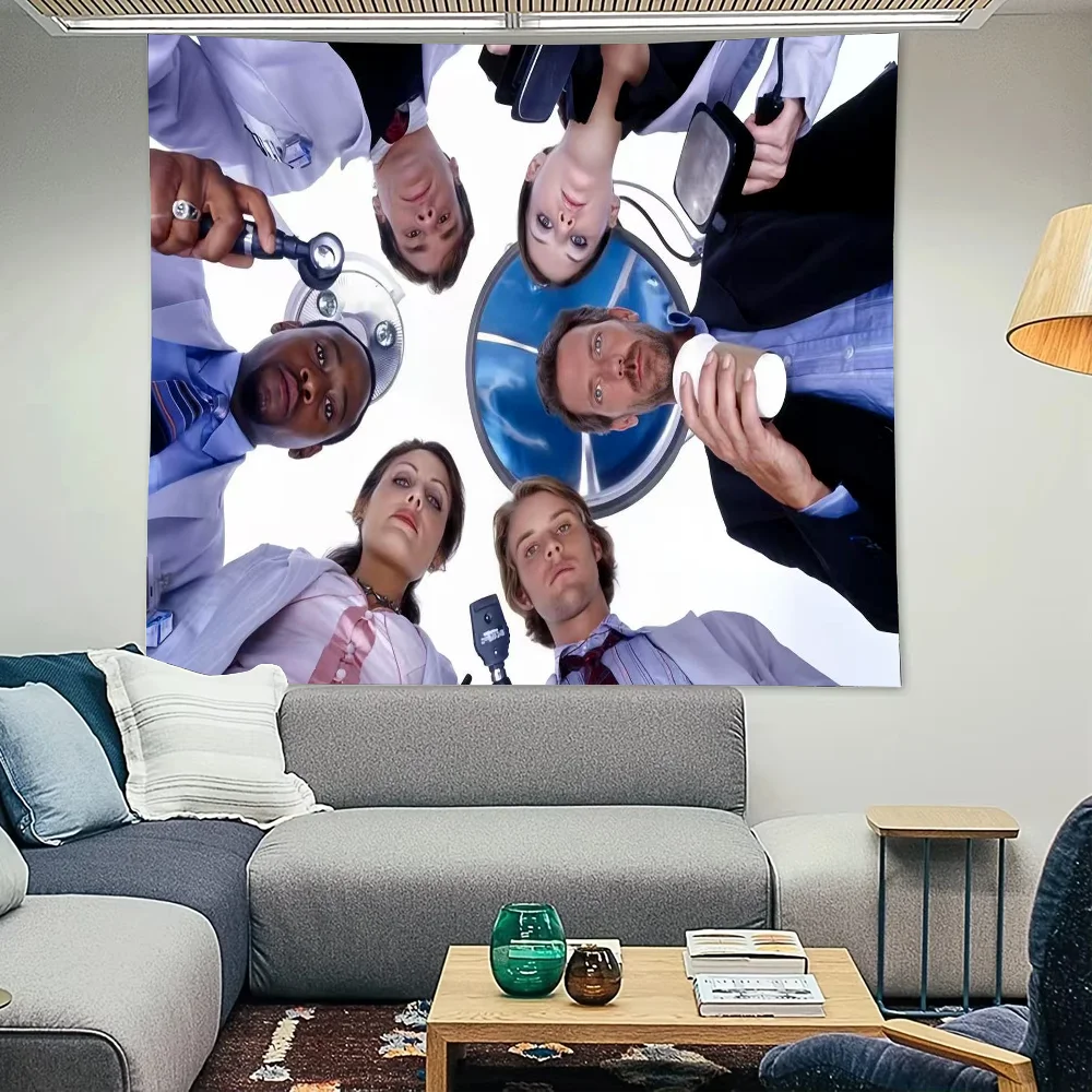MOVIE H-House, M.D Tapestry Print Large Tapestry Wall Hanging Wall Tapestry  Decor Living Room Bedroom Home Decor