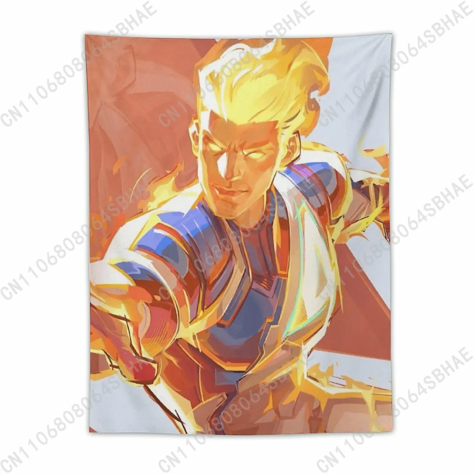 

Marvel Human Torch Custom Photo Wall Tapestry Personalized Blanket Wall Hanging Bedroom Living Room Birthday Gift Cosplay