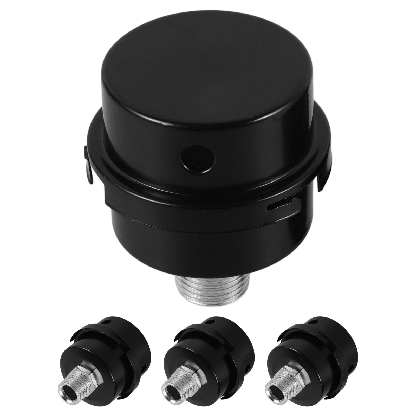 

4 Pcs Air Filter Element Compressor Fittings Small Pump Replacement Parts Iron Intake