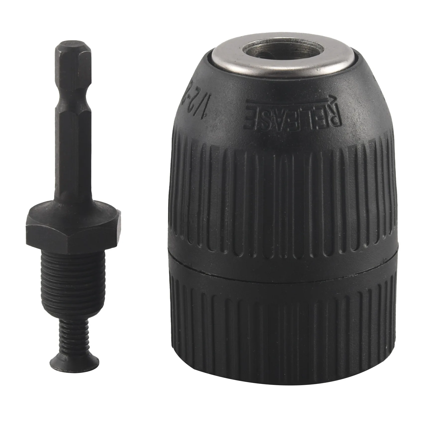 Portabrocas sin llave de 1/2 pulgadas, adaptador de portabrocas para controlador de impacto, conexión rápida