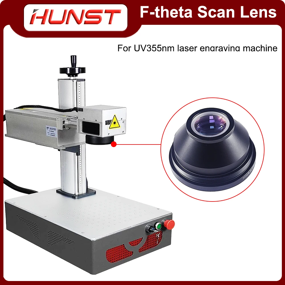 HUNST F-theta scanning field lens 355nm UV laser scanning lens 110X110mm 200X200mm 300X300mm for laser marking machine