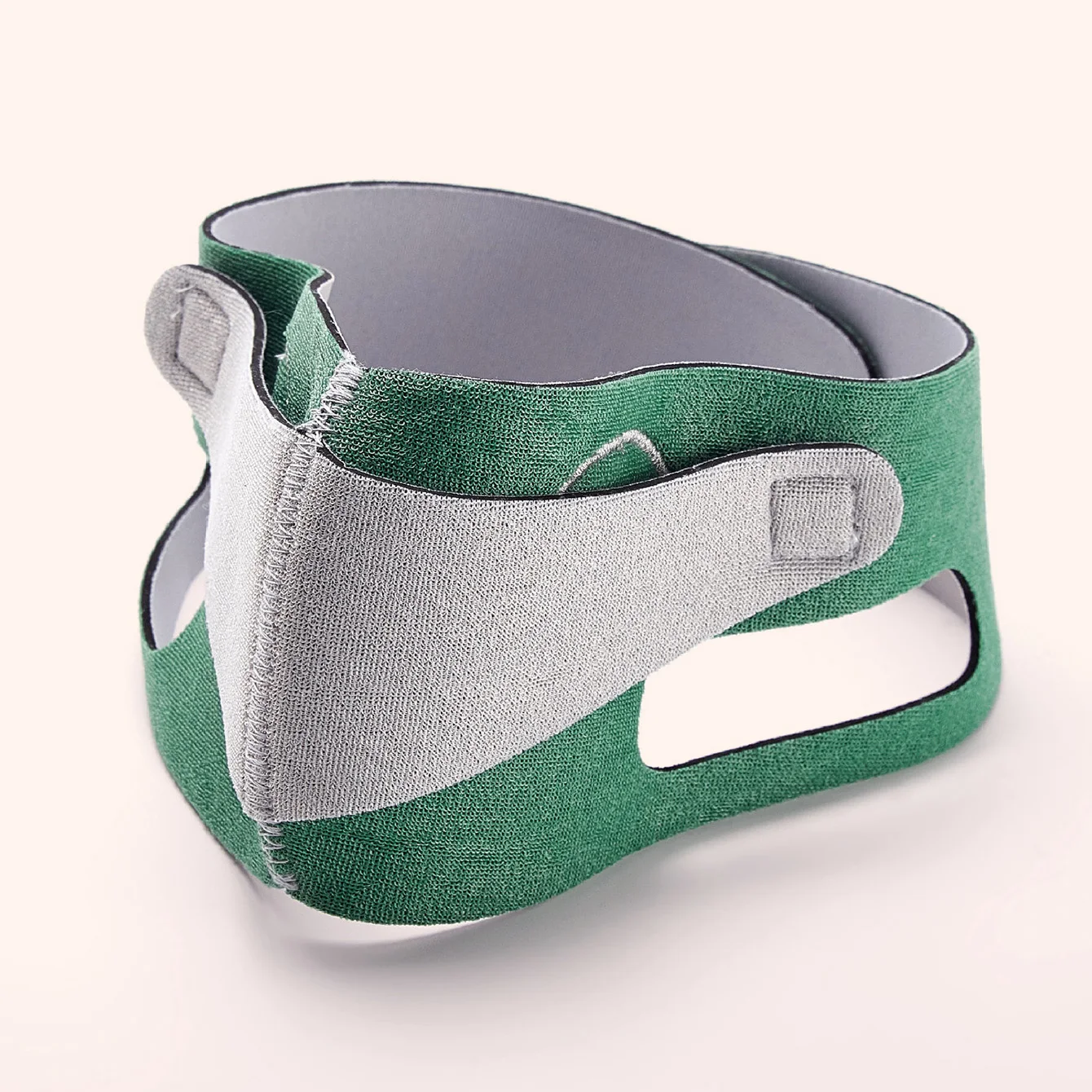 ضمادة تنحيف الوجه، قطعة واحدة باللون الأخضر للذقن المزدوجة والفك على شكل حرف V لشد الوجه وحزام الوجه للاستخدام اليومي #2