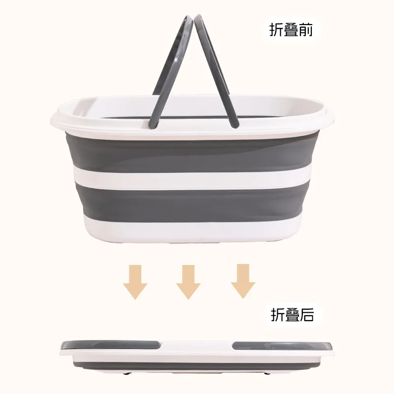 Pet Collapsible Bathtub Plastic Super Large Capacity Cat Dog Rabbit Bath with Wheels Bathtub Storage Bucket