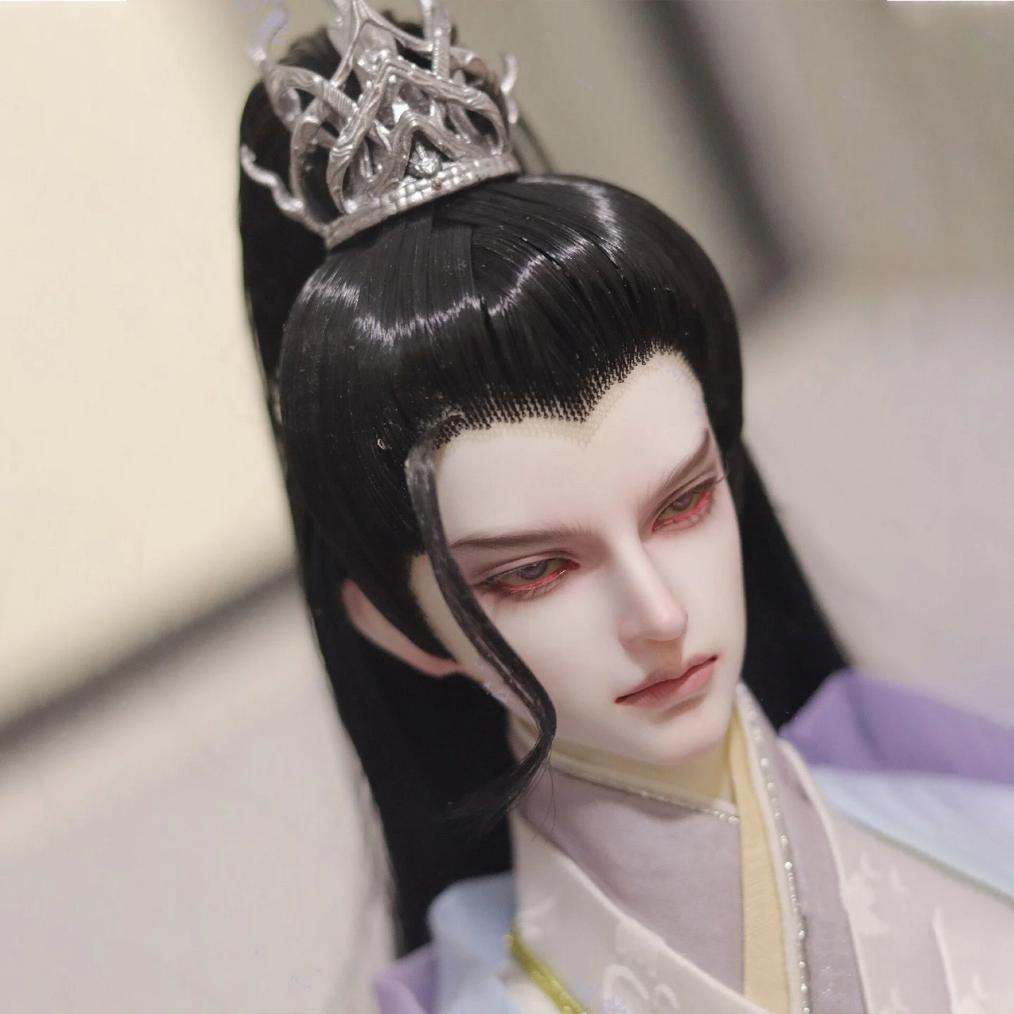 

1/3 BJD Wigs Ancient Costume Chinese Hanfu Retro Hairstyle Hair Samurai Wig For SD13 SSDF ID72 Uncle Doll Accessories A1510