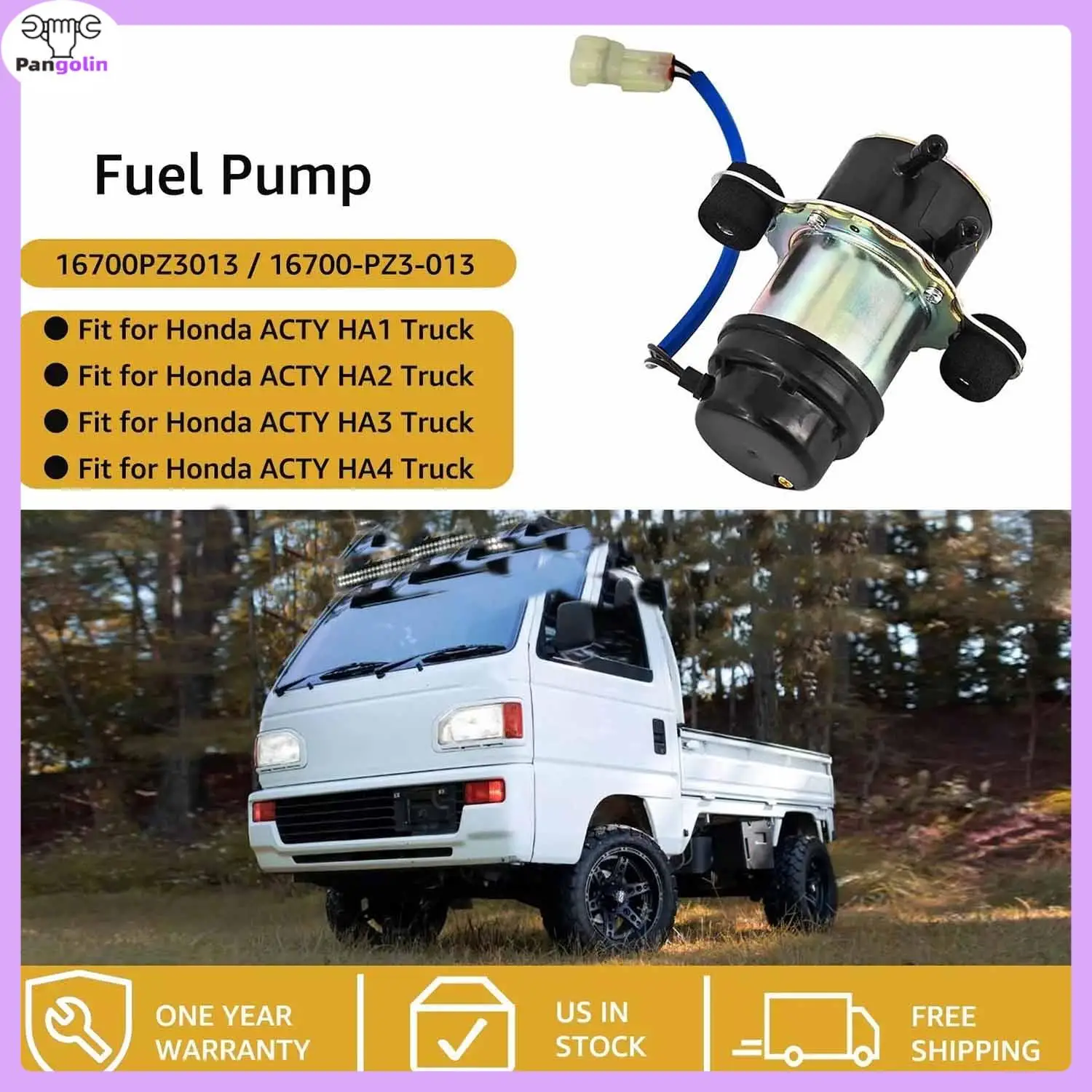 New Fuel Pump For Honda ACTY HA1 HA2 HA3 HA4 Trucks 16700-PZ3-013 16700PZ3013 Car Parts