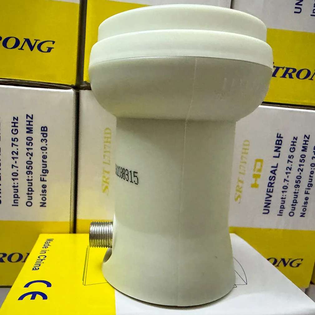 Convertidor Lineal de Banda KU, Receptor de TV Satelital Universal Digital, LNB Simple L9.75/10.6, LNB de 1 Salida, LNB para Antena Parabólica