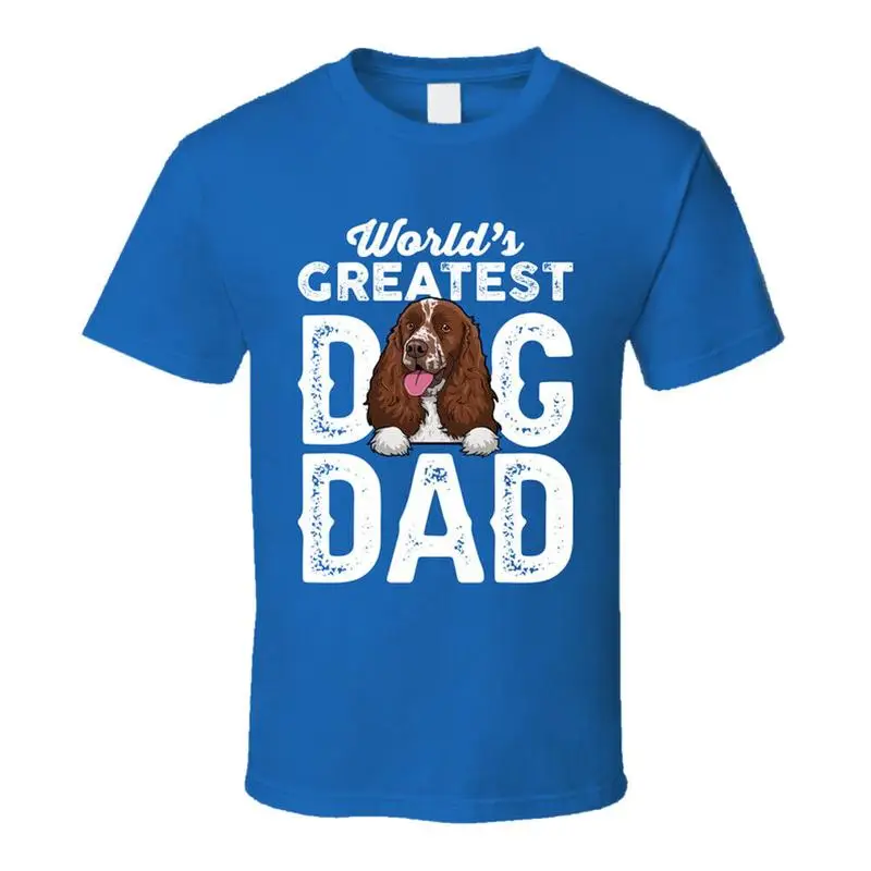 

English Springer Spaniel World's Greatest Dog Dad Father's Day T Shirt