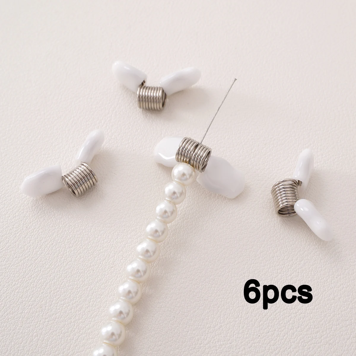 6pcs Bead Clasp Spring Beading Jewelries Small Stoppers