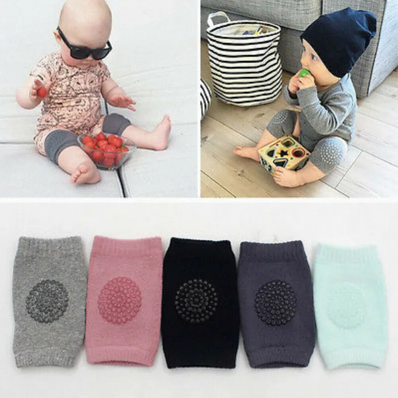 

Baby Crawling Knee Pads, Anti-Slip Unisex Soft Breathable Solid Color Wild Fashion Knee Protectors, Toddlers Leg Warmers