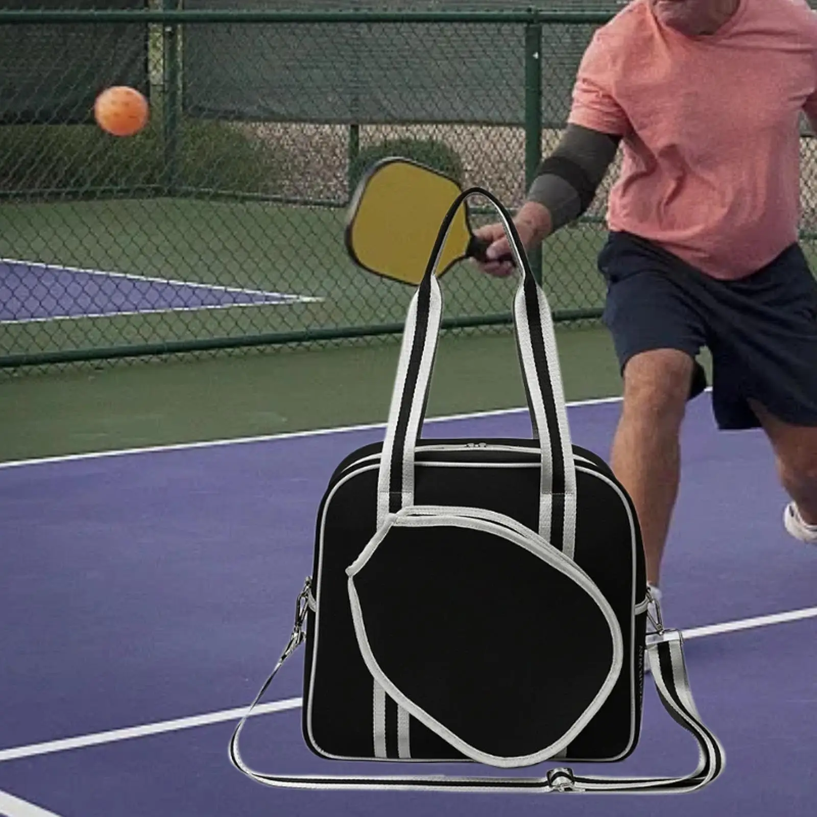 

Tennis Bag Tennis Racquet Bag Carrier with Adjustable Shoulder Strap Handbag