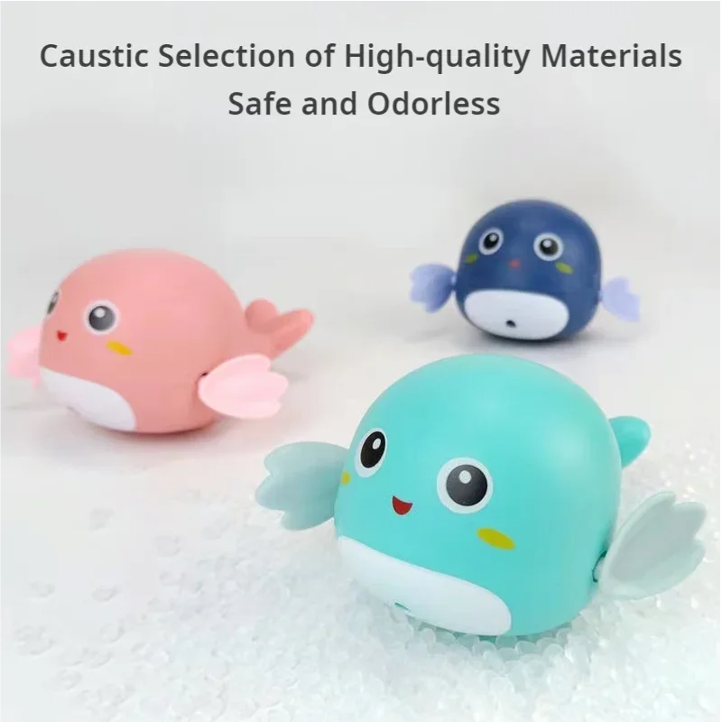 1pc Baby Bathing and Water Playing Toys Ducks, Dolphins, Swimming, Floating Clockwork Toys