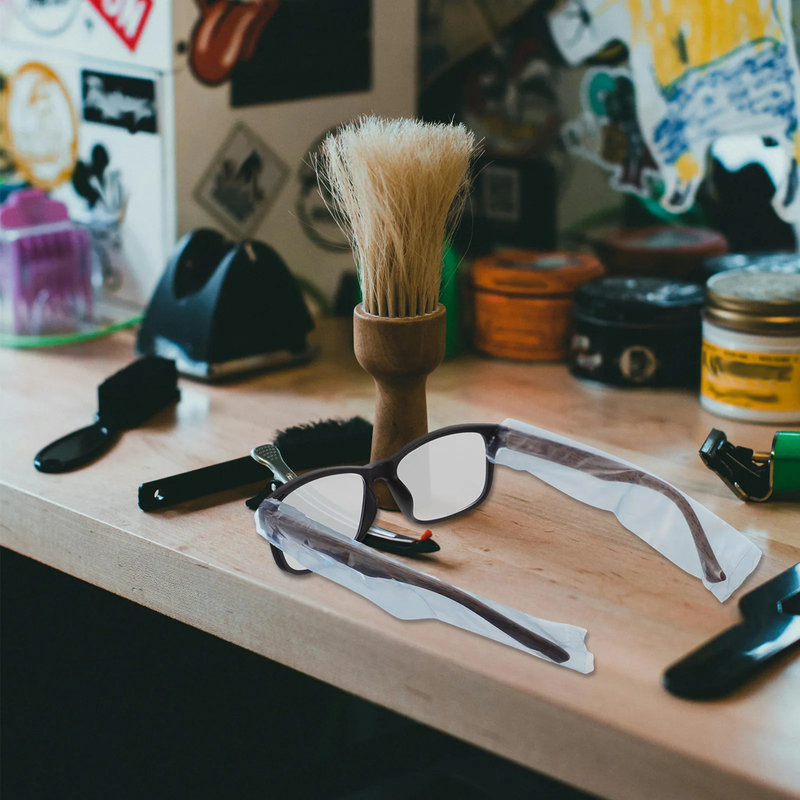 

Защитные чехлы для дужек очков из ПВХ для салонов красоты, универсальные, легкие, портативные, для защиты при окрашивании волос