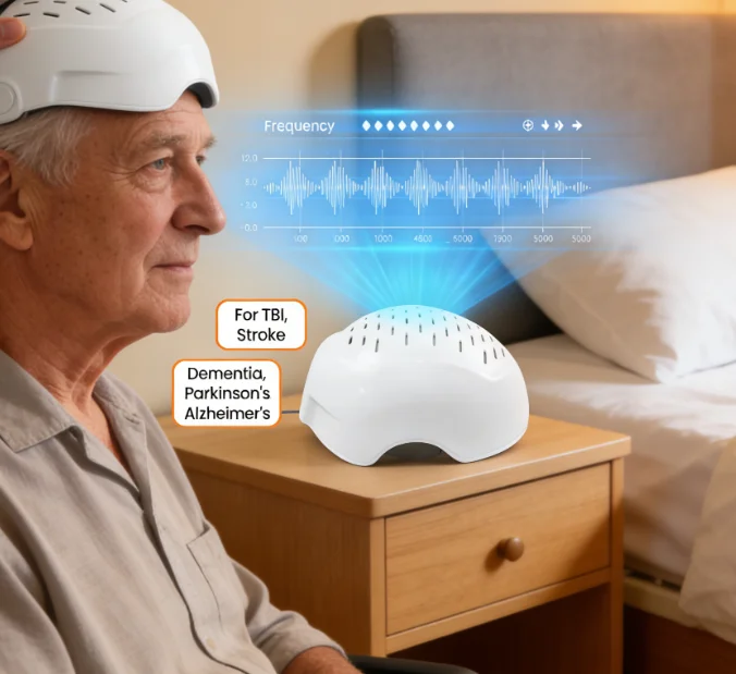 Photobiomodulation Helmet for TBI Recovery – LED Light Therapy for Brain Injury Rehabilitation, Cognitive Support & Neural Care