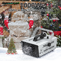 1000W Snow Machine Wireless Remote Control Stage Snow Machine for Indoor & Outdoor Christmas Wedding Photography Party Theater