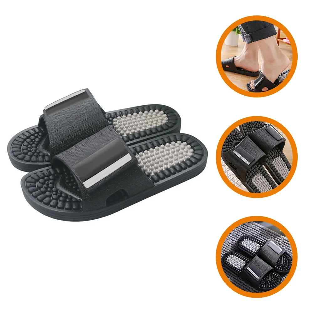 

1Pair Foot Massage Slippers Pedicure Bedroom Bathroom Anti-Slip Comfortable Massage Shoes Slippers for Home Hotel Use