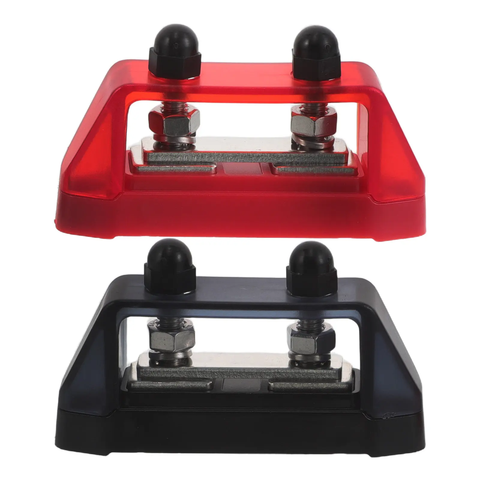 

1 Pair Automotive Terminal Block Covered Power Distribution Block Insulated Car Rv Marine Battery Junction Connector