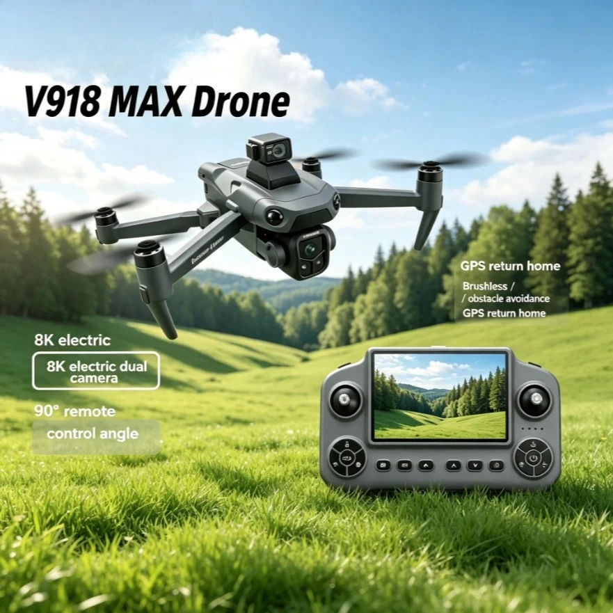 Drone Thermal Imaging - Drone professionnel pliable V918 GPS avec
