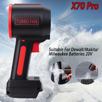 X70 Pro Mini Turbo Jet Fan 1500W Powerful Air Blower 70mm Brushless Motor Max 2800g Thrust Snow Blower for Delwat/Makita