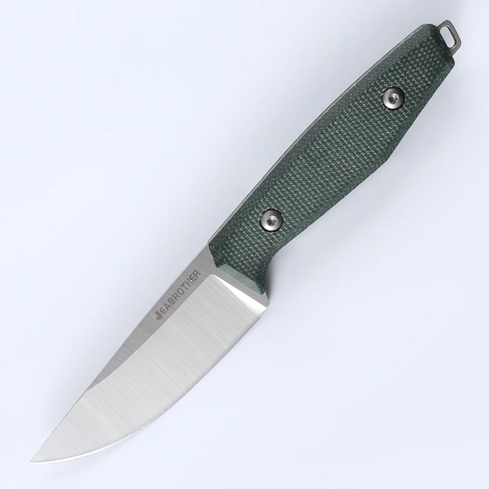 JEABROTHER cuchillo táctico 14c28n, correa de acero Kydex, vaina de caza, cuchillo de hoja fija, cuchillo de supervivencia de pesca EDC Quan Tang