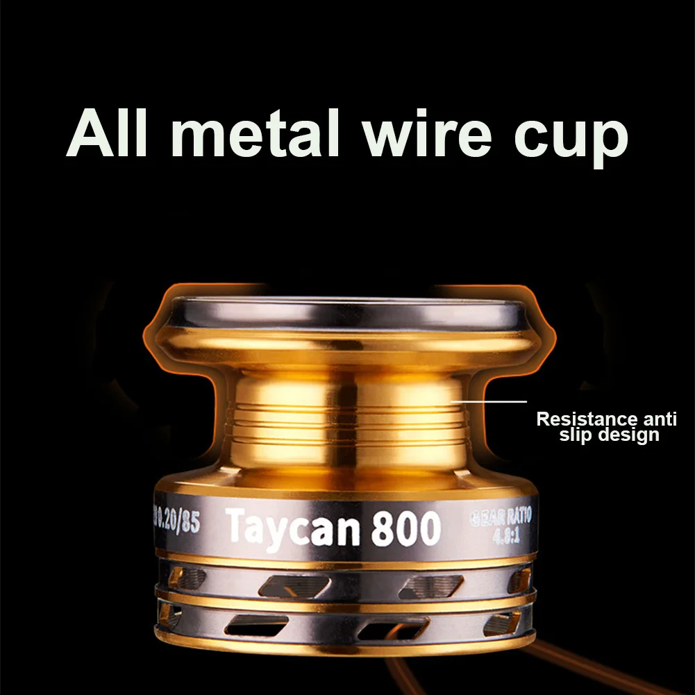 بكرة صيد معدنية بكرة صيد دوارة 4.8/1 نسبة تروس لجميع الأغراض بكرة صيد دوارة لصيد سمك الشبوط البحري