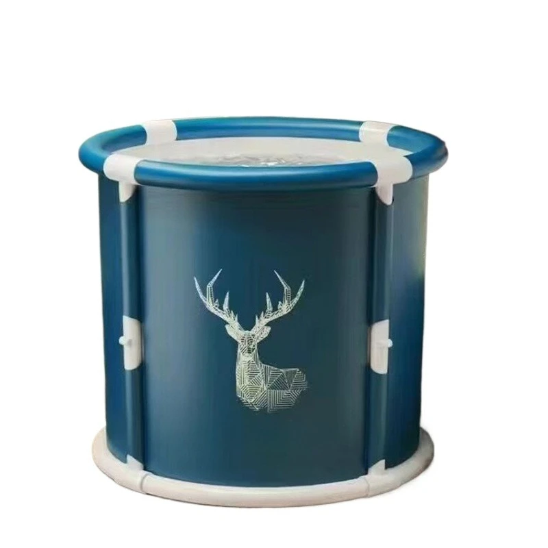 Foldable Bath Bucket Round Portable Bathtub Plastic Bathroom SPA Bucket Bathing Tub For Adult Children Folding Tubs Easy Storage