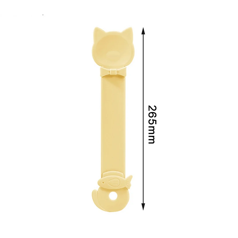 القط قطاع المغذية ملعقة مقبض طويل القطط الغذاء قطاع عصارة الحيوانات الأليفة اللحوم الطين علاج الاستغناء ملعقة للقطط مستلزمات الحيوانات الأليفة #6