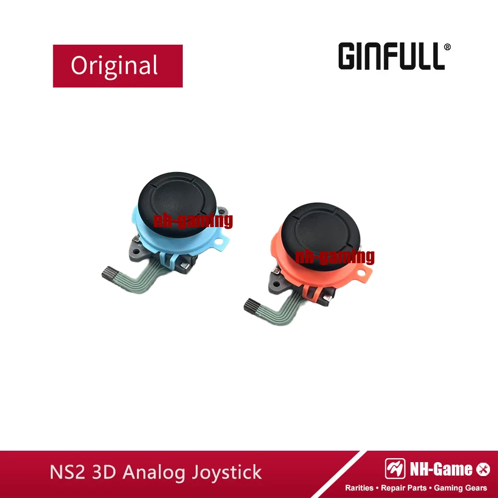 Replacement Blue Orange Thumbstick For Switch 2 Joycons for NS2 3D Analog Joystick Original Left And Right Button