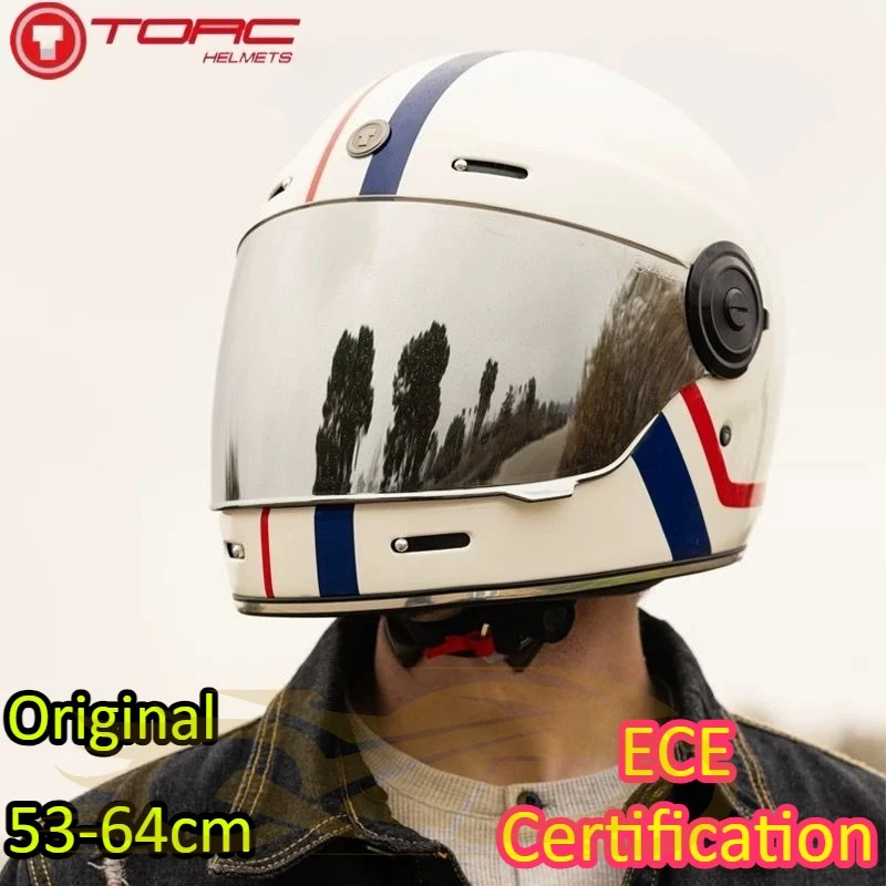 

TORC Motorycle ECE DOT Helmet Moto Retro Helmet Men Motorbike Riding motocross Vintage Full Face Helmets capacete de moto