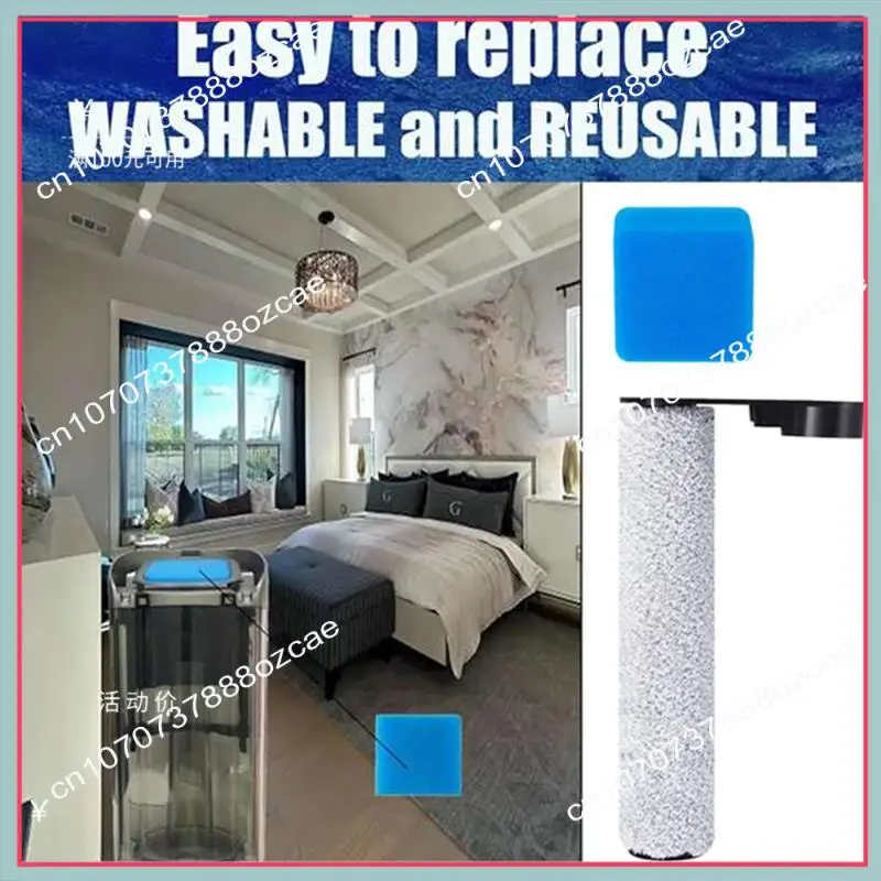 Conjunto de escova principal e esponja a26p, 8 peças, substituição para eureka new430/jonr ed12, peças de reposição para purificador de chão, esponja de escova principal