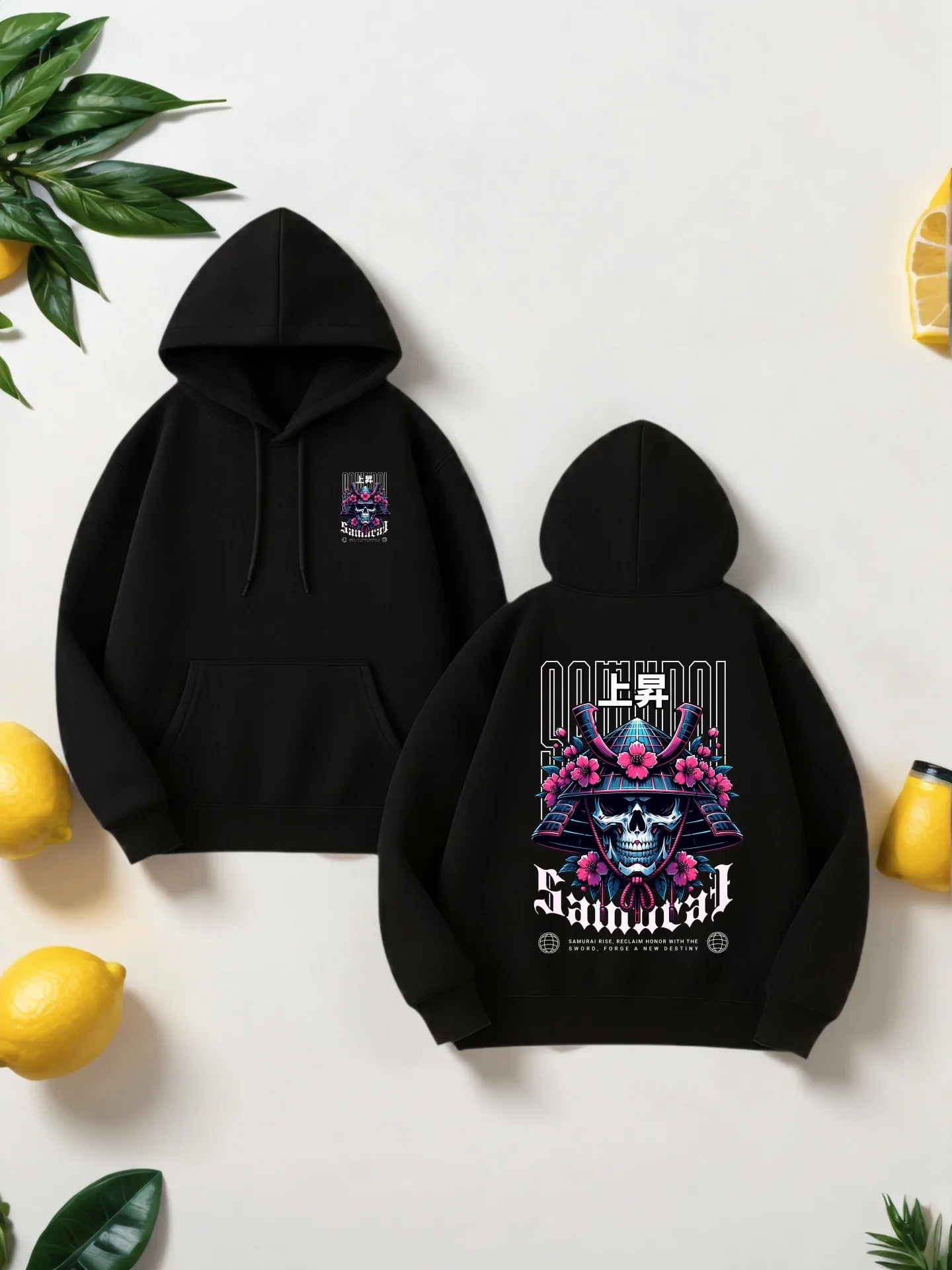 Men’s Graphic Hoodie, Skull Print Streetwear for Men, Soft Fabric for Everyday Wear