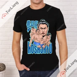 Hoshoryu Sumo Wrestler Men's Shirts Essential Mens Clothes Short Sleeve Tee Streetwear Manga Oversized T-shirt Y2k Funny Gifts